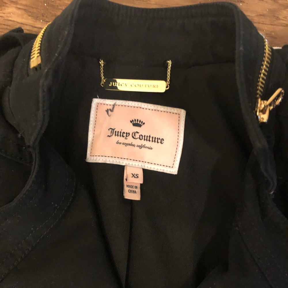 Juicy Couture Black biker  jacket- staple. - Picture 4 of 4